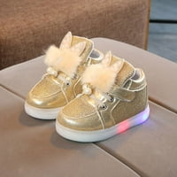 Oddler Kids Baby Girls Crtani zečji LED svjetlosne sportske cipele patike