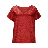 Homodles V izrez Ženske majice - Na prodaju pulover Stafover Grafički vrhovi crvene veličine L l