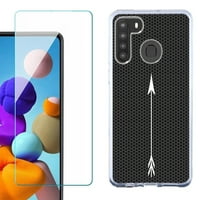 Za Samsung Galaxy telefon futrola za telefon, Slim-Fit TPU futrola, sa zaštitnim zaslonom od kaljenog