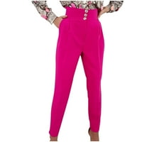 Ženske hlače Ljeto Jogger Solid udoban elastični džep casual odijelo Hlače Raspavane ponude