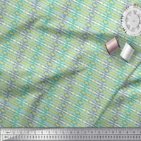 Soimoi Blue Rayon tkanina Aztec Geometrijska štampana tkanina od dvorišta široko