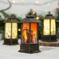 Loopsun Božićne ukrase za dom, božićna lampa za svijeće svjetiljka noćno svjetlo noćno ukrašavanje vjetra