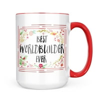 Neonblond sretan cvjetni pogranični poklon svjetskihbuilder za ljubitelje čaja za kavu