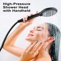 Tuš glava s ručnom glavom kiše visoke pritiske s podešavanjima + ugradnja pranja napajanja na čista