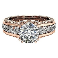 Frehsky Prstenovi dame prstena od legura 14k ruža zlatna boja za odvajanje prstena za odvajanje nakita