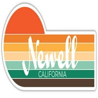Newell California Frižider Magnet Retro Vintage Sunset City 70s Estetski dizajn