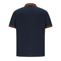 Muške majice kratkih rukava četvrt-zip casual suho fit wicking performanse golf majice patchwork patchwown