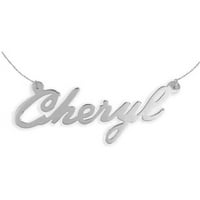 Ogrlica sa personaliziranim imenom Sterling srebrne sa imenom po vašem izboru - izrađen u SAD-u