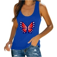 Smihono popust modne dame bluza Slim Fit casual USA zastava leptira ljetni trendi dnevna u trenduna