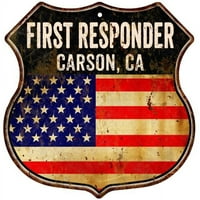 CA Prvi odgovor USA Metal znak Fire policija 211110022326
