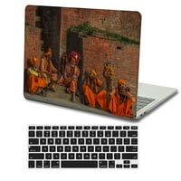 Kaishek Hard Case za Macbook Pro 14 + crni poklopac tastature A & A M1, tip C Slikarstvo A 0325