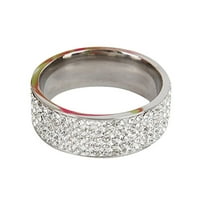 Duhgbne Ženska modna boja nehrđajućeg čelika Geometrija prstenaste nakit veličine 5-12