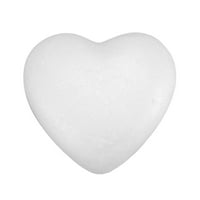 Bijelo modeliranje u obliku polistirena u obliku srca u obliku srca