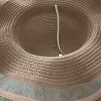 Beanie ženski veliki komadići šešir na otvorenom uz more sunčanica slama tkanja sunčanih šešira