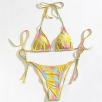 Adviicd Slatki bikinis za žene kupaće kostime Ženski halter trokut bikini Top kravata Back kupaći kupaći
