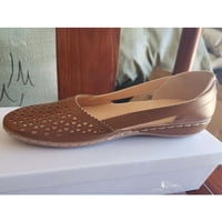 Eloshman nepusnica cipele ženske usluge prehrambene usluge Ljeto hodanje cipele PU kožne klinove klizanje na udobnim natikačima