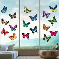 Augper Clearence Leptir debeli gel Clings Realistic Butterfly Window Gel Clanengs Naljepnice za djecu