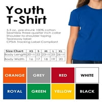 AWKWARD Styles Blue Cross Mladić za mlade za dječake Christian Cross Majice za djevojke Isus majica
