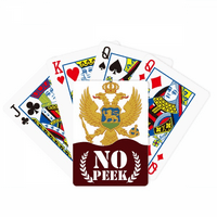 Nacionalni amblem za Crnoj Gori EU PEEK Poker igračka karta Privatna igra