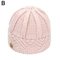 Tople žene pletene kape za petine toplije zimske kape za muškarce Žene Beanies b8m1