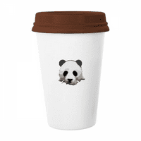 Kina National Treasure Panda Outline šolja kava pijenje stakla Pottery CEC CUP poklopac