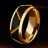 Toyella-color-mijenjaju tengsten zlatni muški i ženski 18k zlatni prsten zvona crna zlatna širina no7