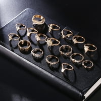 Jedinstveni isklesani nosač prstena za gucjenjing Legura Boho etnički stil Fau Gem prstenje za prstenje