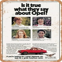 Metalni znak - Buick Opel SC USA Vintage ad - Vintage Rusty Look