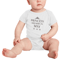 Princeza se rodi u maju slatka odjeća za bebe BodySuits Boy djevojka unisex