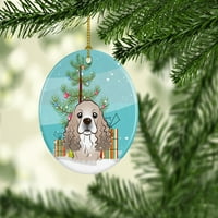 Caroline's Breasures Božićno drvce koker španijel keramički ukras