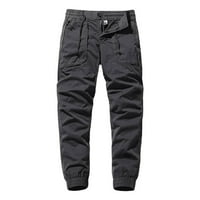 Akiigool Cargo Hlače za muškarce muške teretne hlače Ležerne prilike ljeto s više džepovima