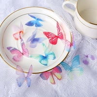 Farfi torba DIY naljepnica Dekor izvrstan živopisni plastični kreativni naljepnica za leptir za kuću