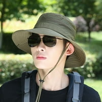 Muški ljetni široki obod anti-uv šešir prozračne pune boje sklopiva šešir za planinarenje i biciklizam