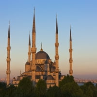 Plava džamija u zalasku sunca, Istanbul, Turkey Poster Print Keren Su