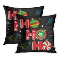 Crtani Hohoho Božićne slavlje kuglice jastučni jastučni jastuk na poklopcu 2