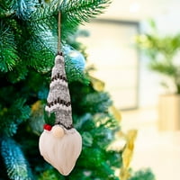 Jikolililili božićni ukrasi noćni lagani šumski starac sa lakim patuljačkim likovnim lutkama na privjesak svjetlosni božićni stablo privjesak Vrt