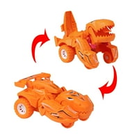 Pompotops Transformiranje dinosaura igračaka Dinosaur Transformator Auto igračka povlačenje Dino Race