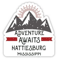 Hattiesburg Mississippi suvenir Vinil naljepnica za naljepnicu Avantura čeka dizajn