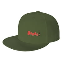 CEPTEN muškarci i ženski hip hop klasik sa ranom ½ logo Podesivi bejzbol ravni bil šešir mahovine zelena