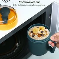 Mikrovalna pećnica sa poklopcem i scoop prijenosom za doručak za doručak Kontejner za zobenu sopu kašu mlijeko