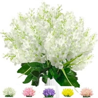 Umjetno lažno cvijeće, snopovi Hyacinth cvijeća vanjska UV otporna na vanjsku nepristojnu unutrašnju vanjsku visinu Viseća sastava, bijela