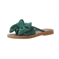 Aoujea Ljetne sandale za žene Ležerne prilike Hayede Counkknot Flip-Flops Flat Beach Papuče Green 5.