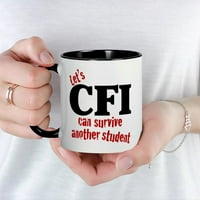 Cafepress - CFI može preživjeti krig - OZ keramička krigla - Novelty caffe čaj čaj