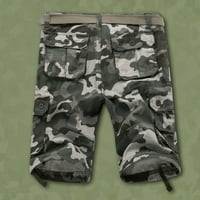 Zkozptok muške garderove kratke hlače kamuflage atletski casual travnjak za crtanje ravna noga na otvorenom