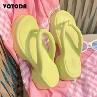 Ljetna ženska platforma Flip Flops Eva Soft Slatka Jelly Papuče klinove bez klizanja Ležerne prilike