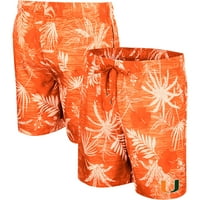 Muški Colosseum Orange Miami Hurricnes Što je još novo plivačke kratke hlače