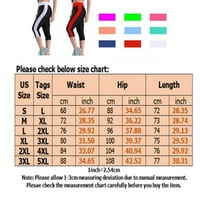 Ženske hlače visokog struka Yoga Capri sa džepovima, Tummy Control Capris gamaše, vježbanje rastezanje