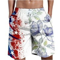 Popust Bermuda kratke hlače za muškarce patchwork kratke hlače sa džepovima Elastične hlače na plaži,