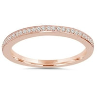 Pompeii 1 10ct Diamond Wedding Ring 14k ružičasto zlato