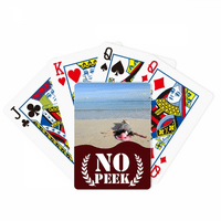 Ellie Yao Beautiflu Girl Picture Beach Sun Sea Peek Poker igračka karta Privatna igra